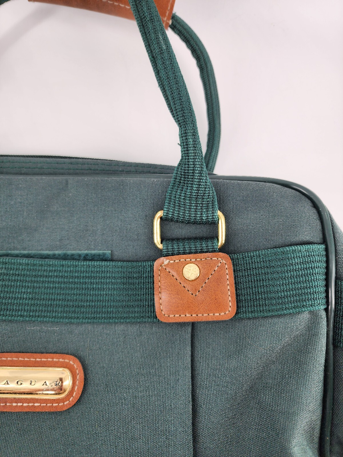 Jaguar Canvas/ Travel / Messenger Bag Luggage With Shoulder Strap – Hunter Green