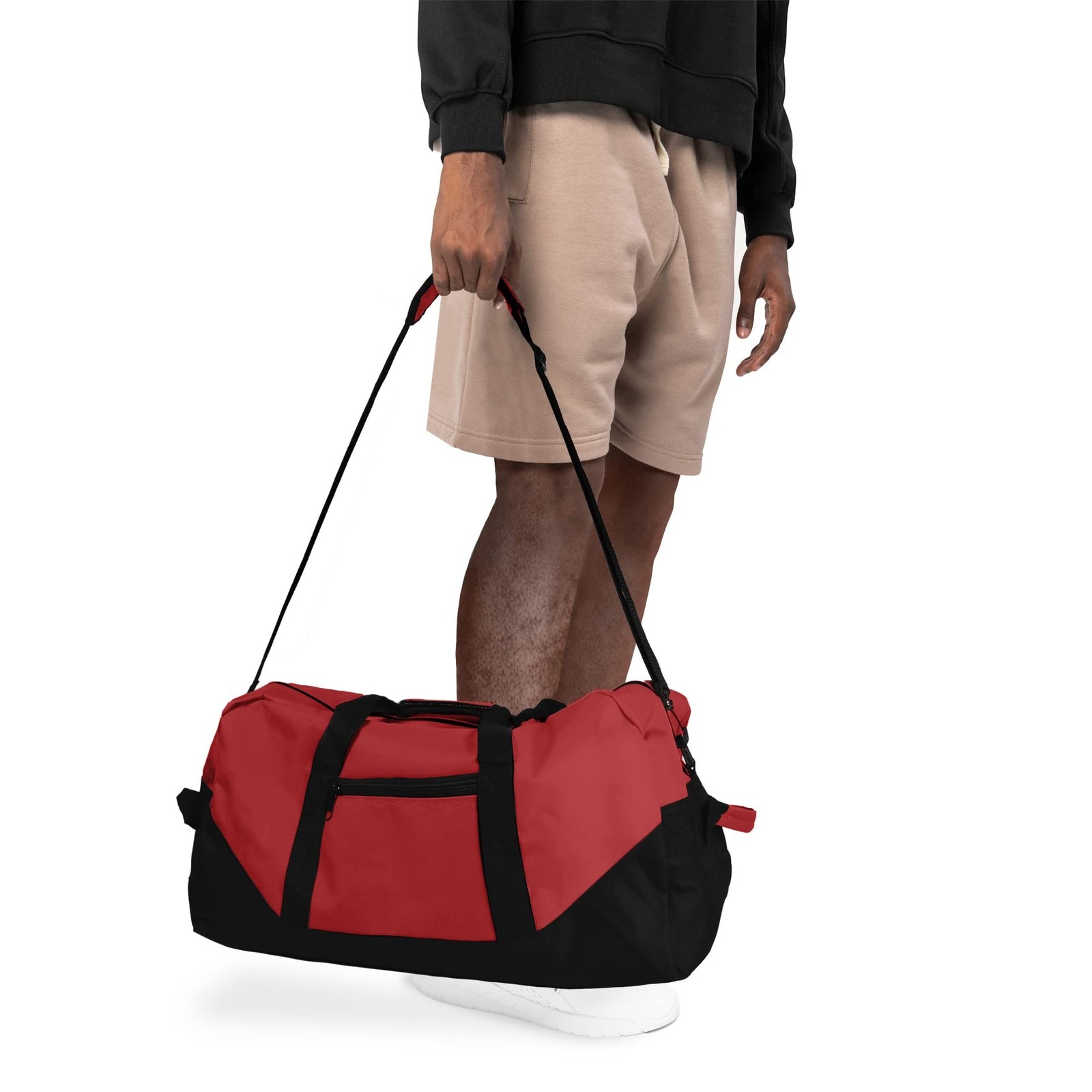 21″ Large Duffle Bag with Adjustable Strap Red