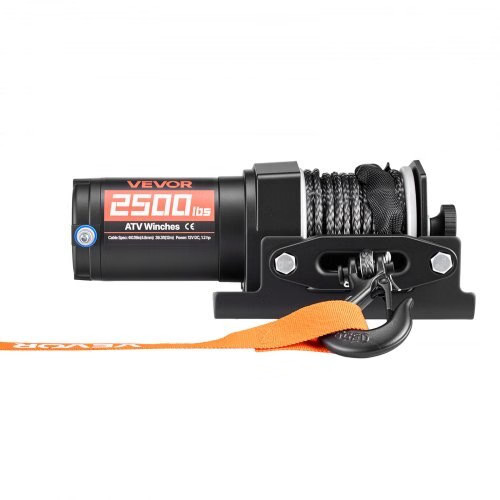 2500 lbs Electric Winch, 12V DC ATV/UTV Winch with ?&brvbar;0.19 in x 39.4 ft Sy