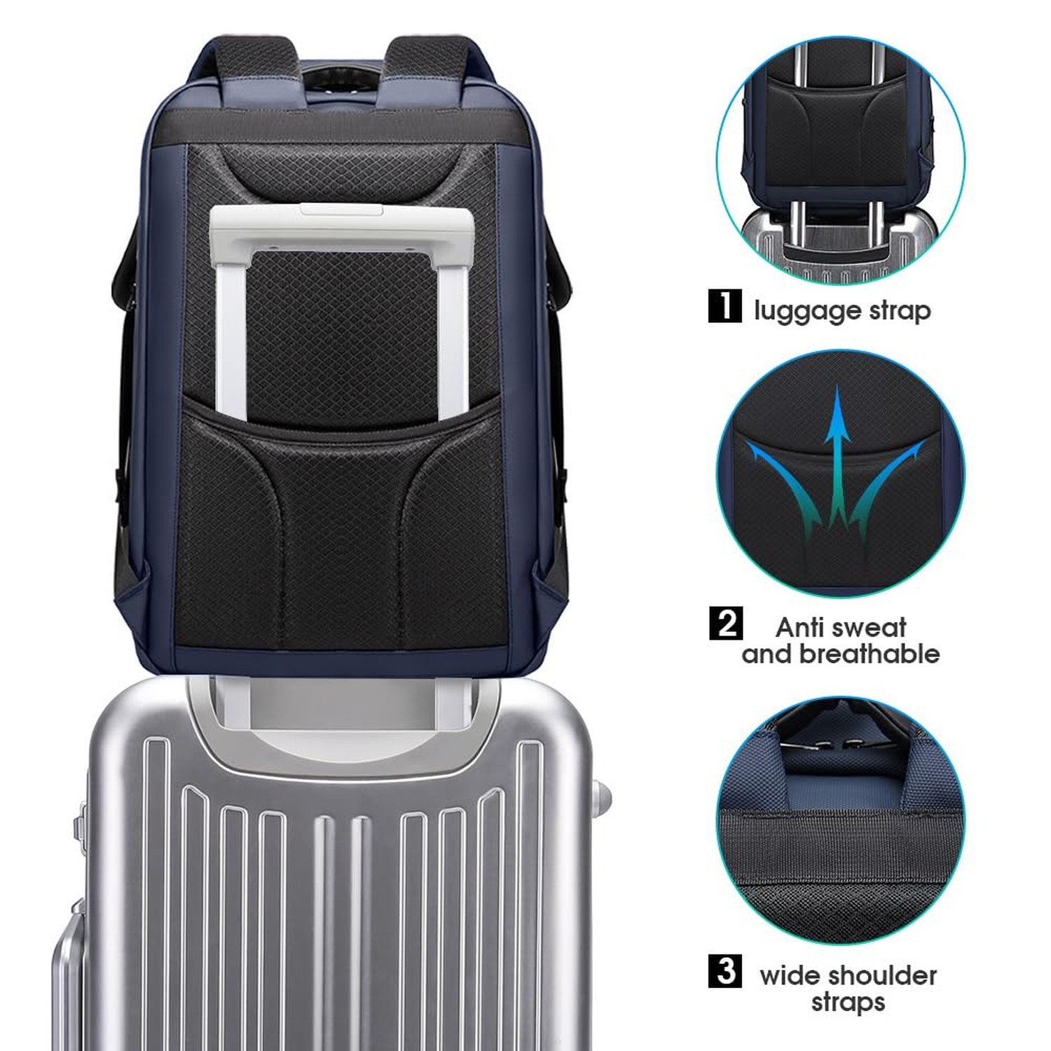 BANGE Mens Business Backpack for Work, Computer Backpacks for Laptops for 17….