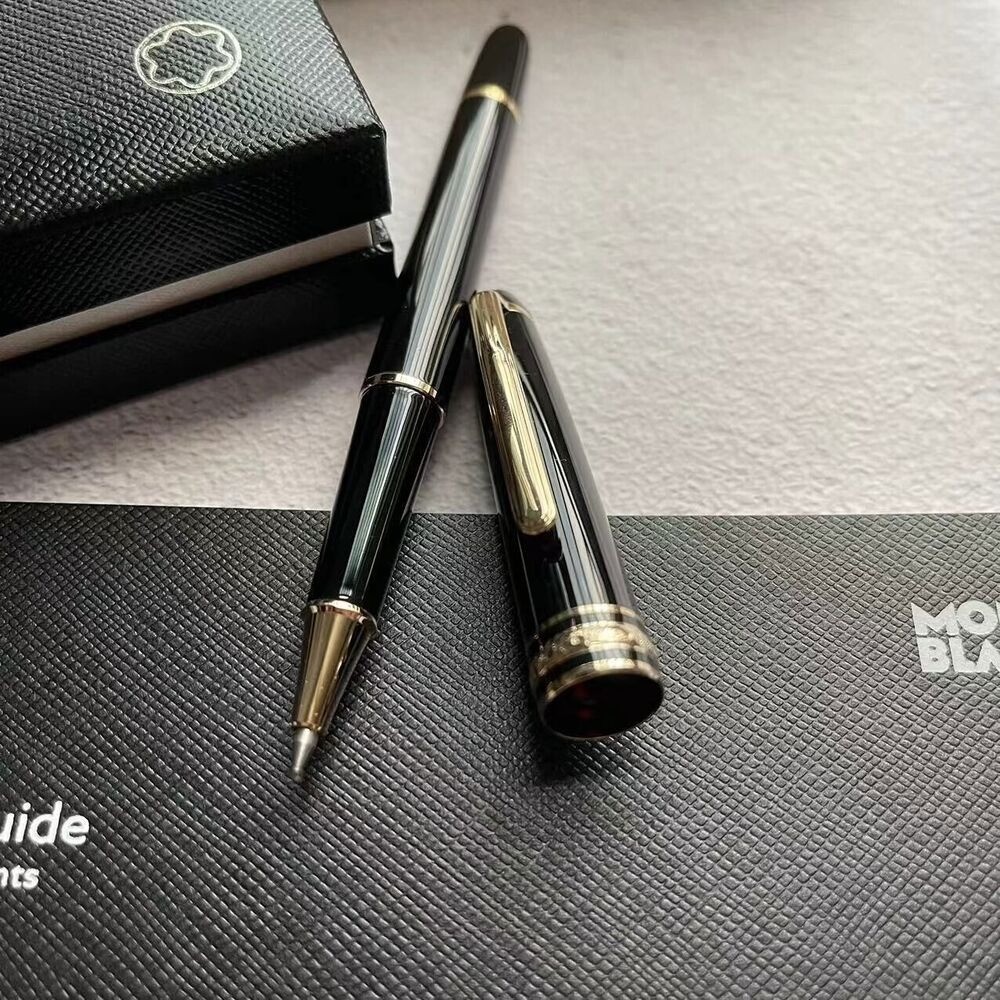 NEW Montblanc Gold Finish Meisterstuck Classique Luxury Rollerball Pen 163P