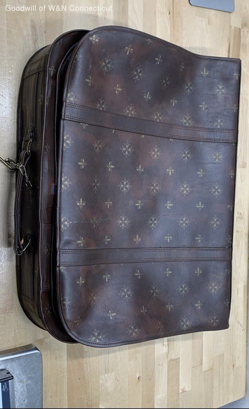 American Tourister Brown Leather Luggage Bag