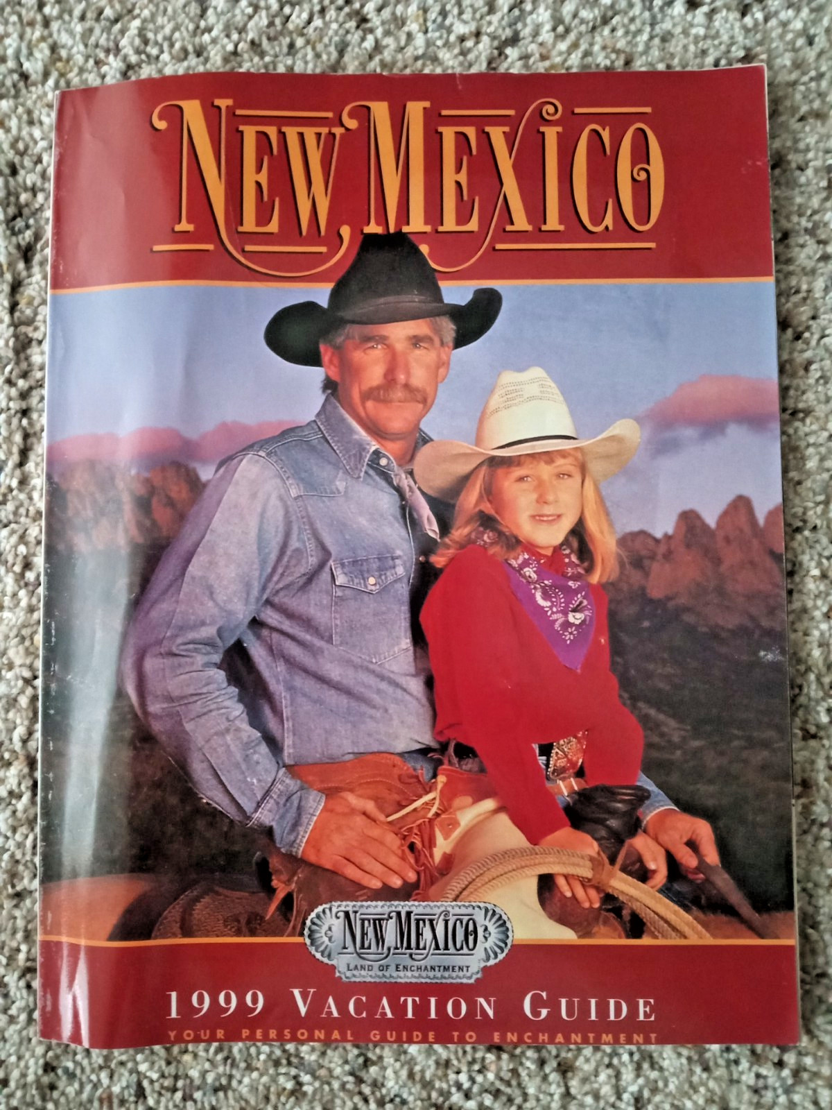 New Mexico 1999 Vacation Travel Guide Magazine State Map Santa Fe Taos Red River