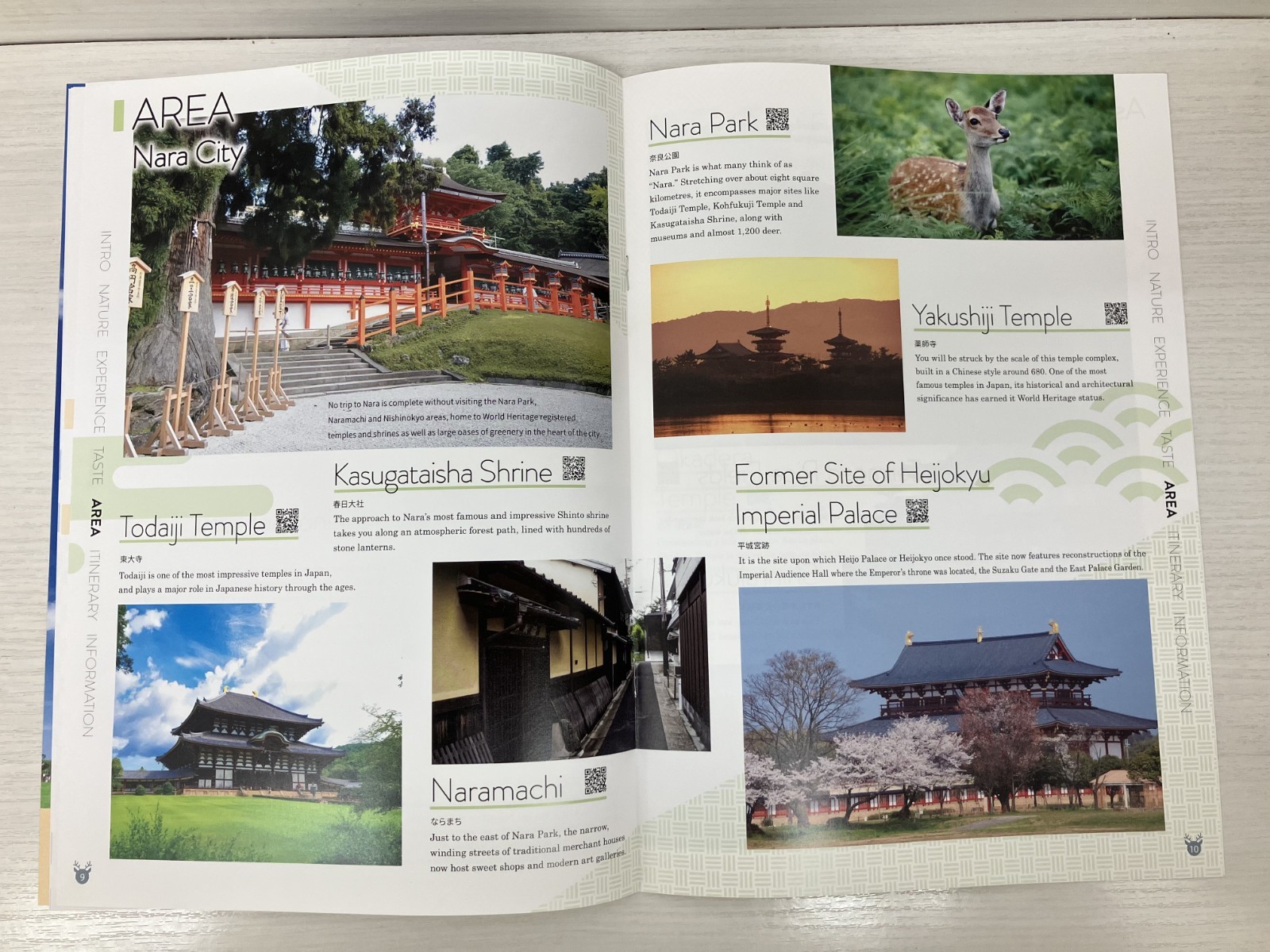 A comprehensive guidebook introducing Nara’s nature, history, and local cuisine.