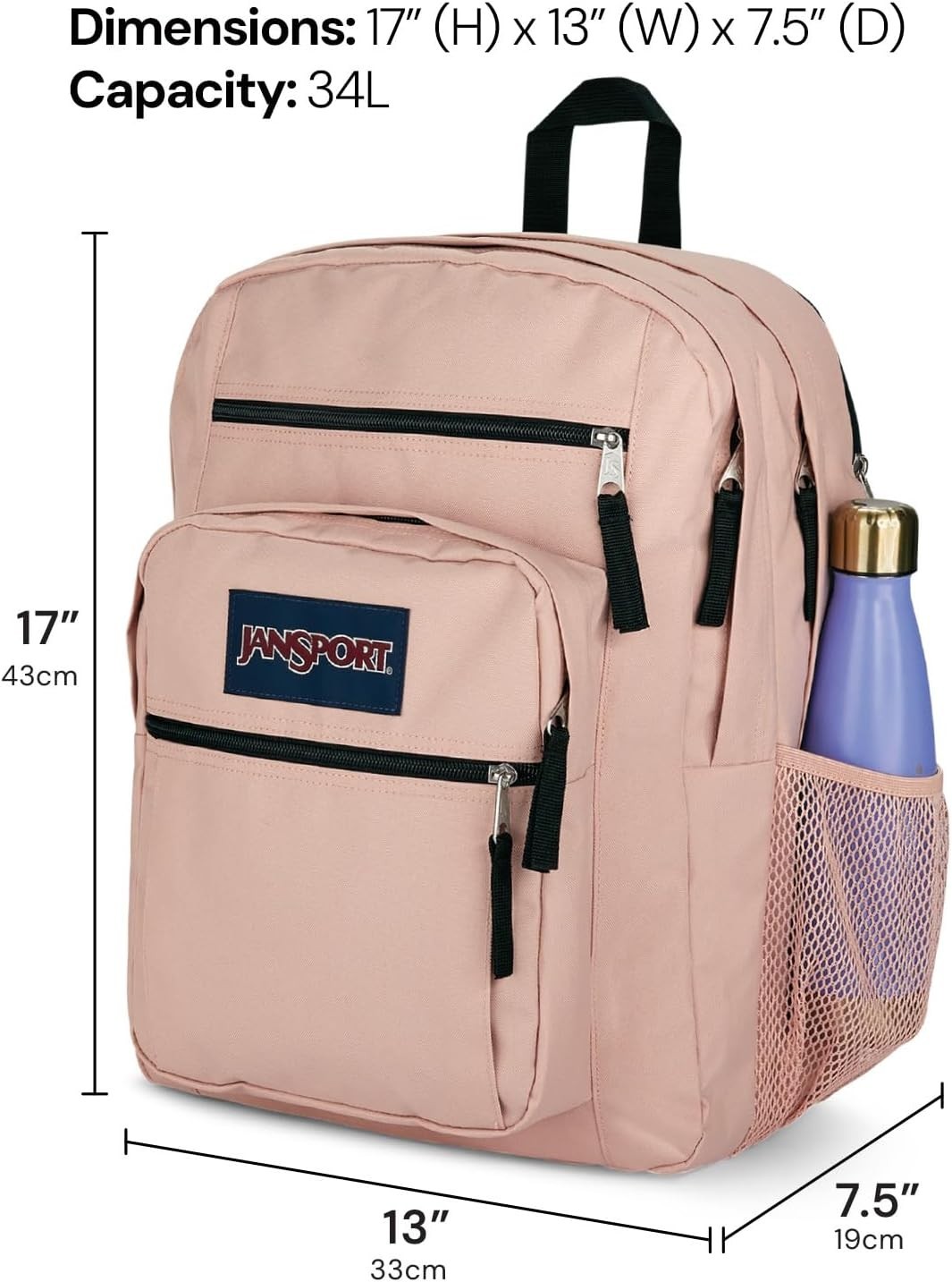 JanSport Laptop Backpack – Computer Bag with 2 Compartments, Ergonomic Shoulder