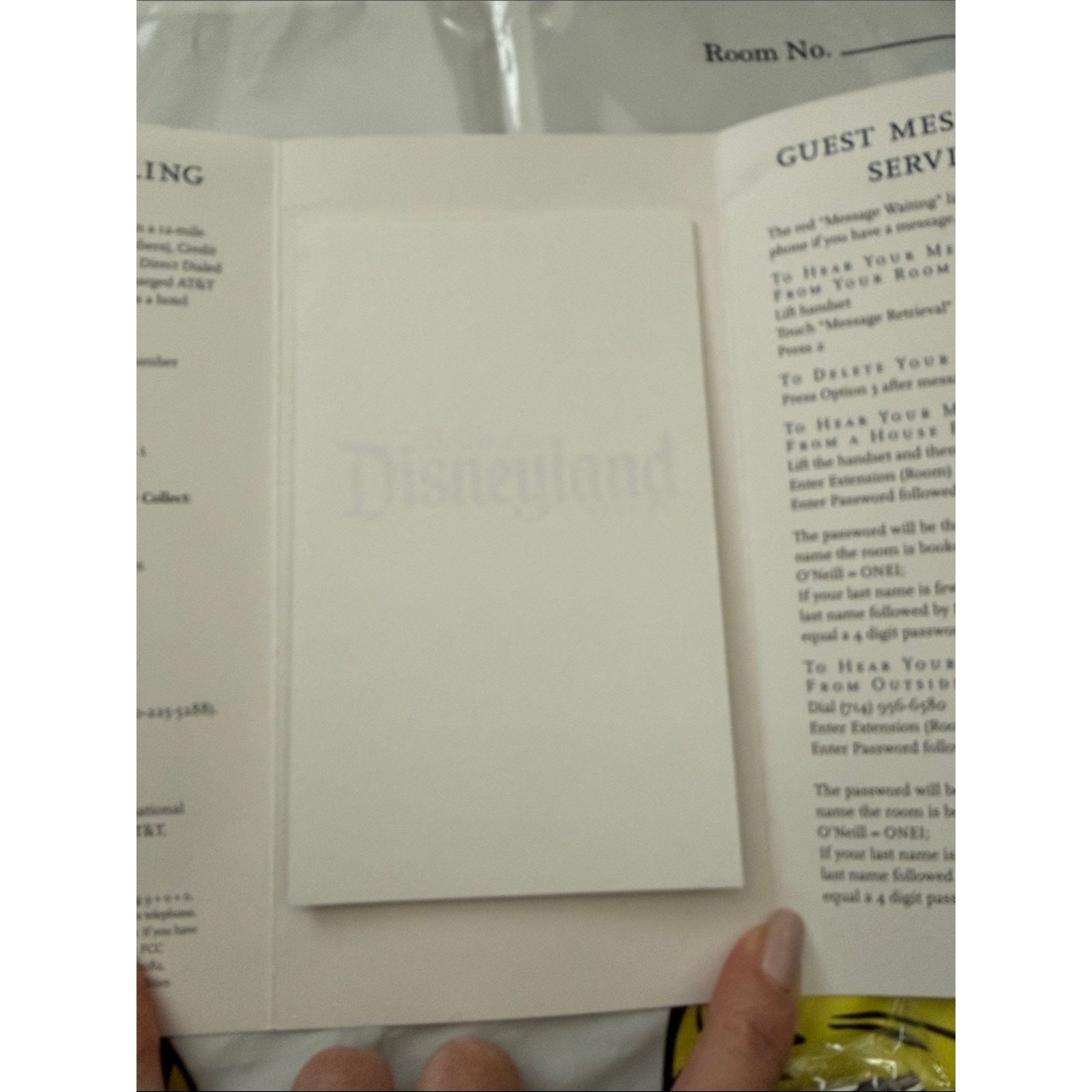 New Disneyland Resort Hotel Room Amenity Package