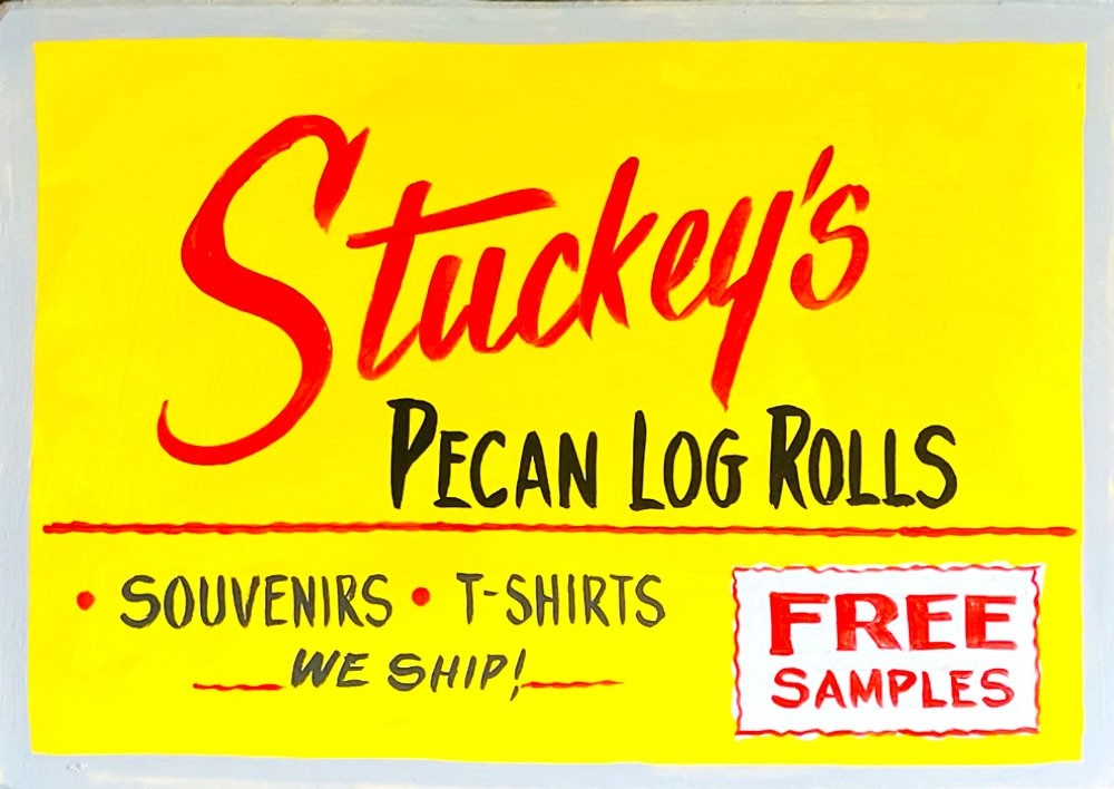 Rt 66 – STUCKEYS Roadside Attraction – ROAD SIGN – 10″ x 14″ (20)
