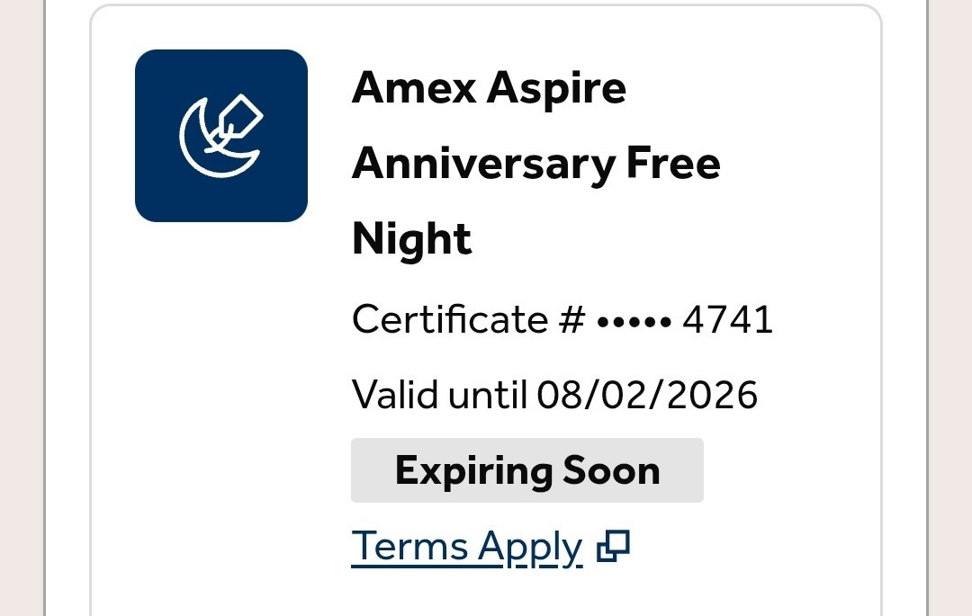 Hilton Free Night Award – Expires AUG 2, 2026 ANY Hilton Brand