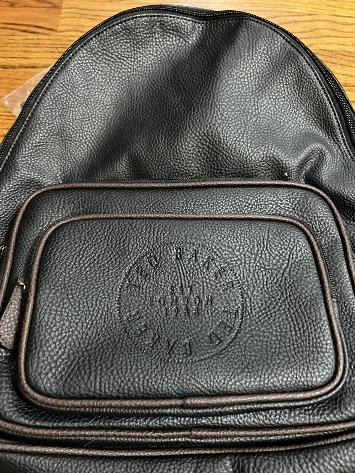 NEW Ted Baker London Markar Embossed Black Backpack – Unisex