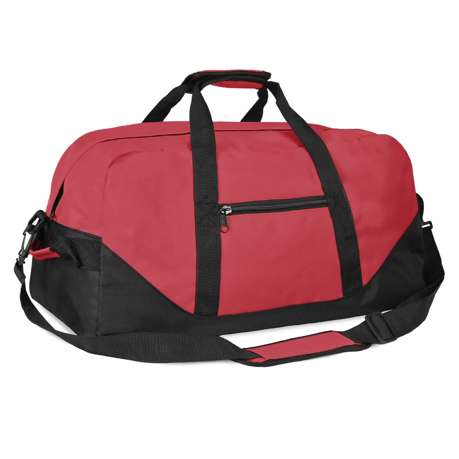 21″ Large Duffle Bag with Adjustable Strap Red
