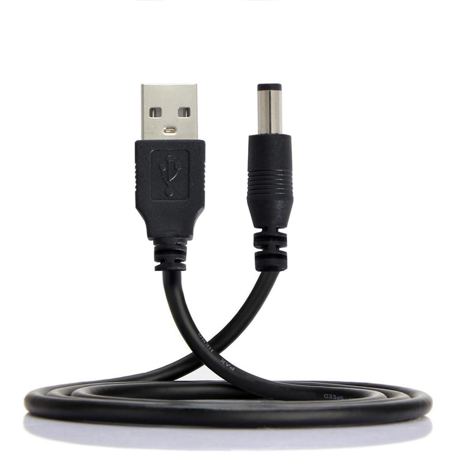 JSER USB 2.0 A Type Male to 5.5 x 2.5mm DC 5V Power Plug Barrel Connector Cha…