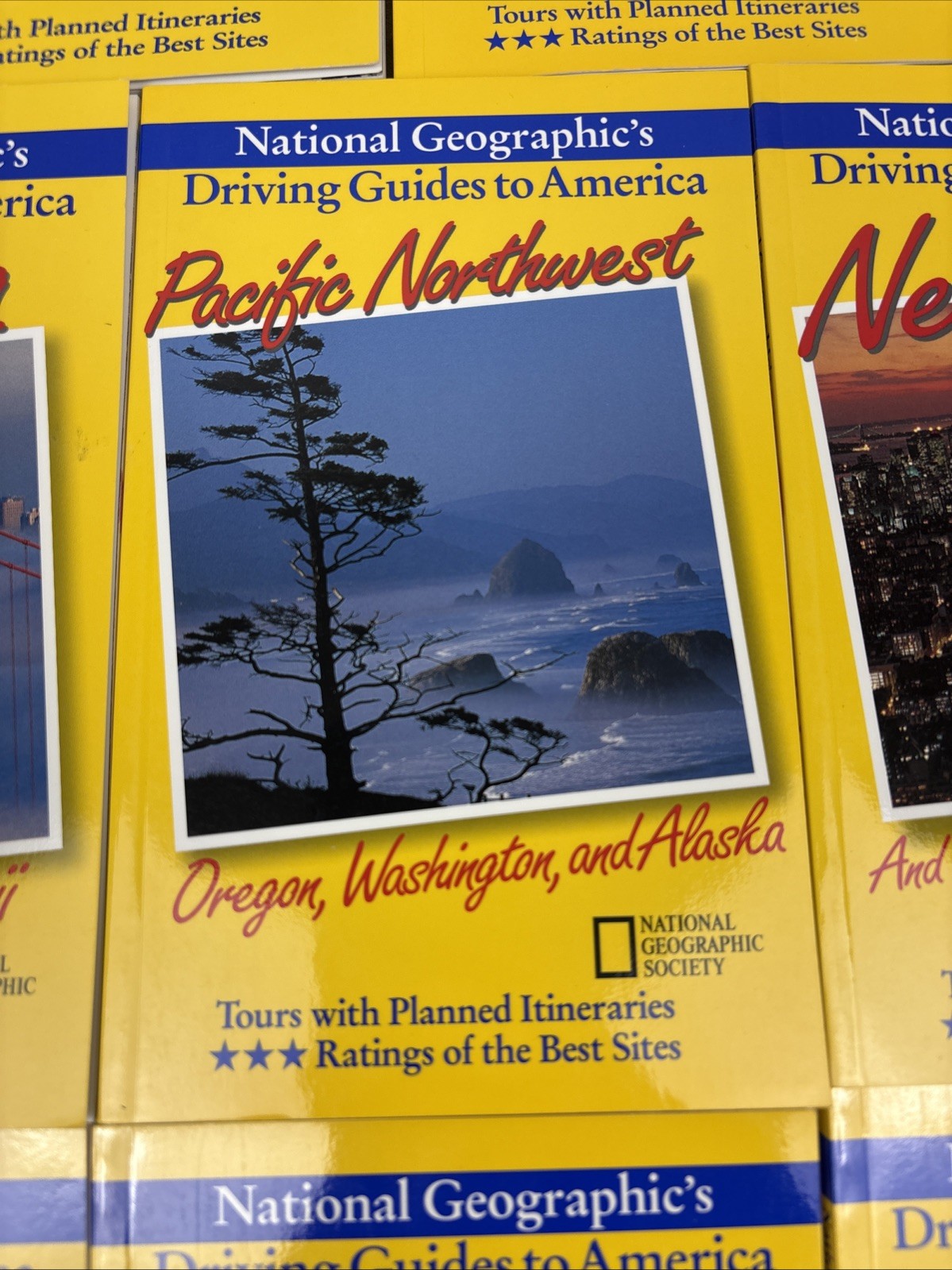National Geographic Driving Guides to America 1997 Travel Book Lot of 8