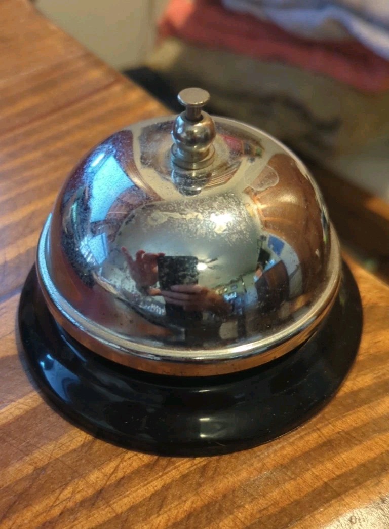Hotel Counter Top Desk Office Call Metal Bell