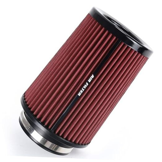 3 3.5 4 Inch Cold Air Intake Filter 76mm 89mm 101mm High Performance Red