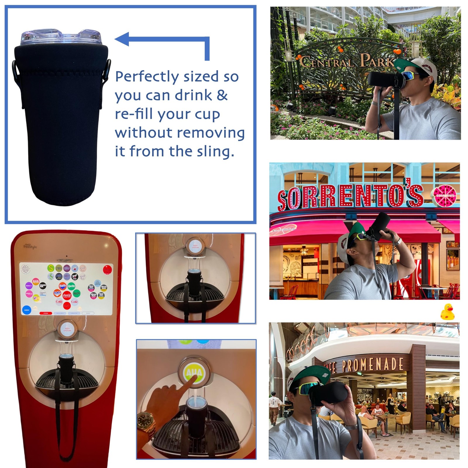 Cruise Ship Essentials Cup Sling Cruise Essentials 2026. Caribbean Cruise Mus…