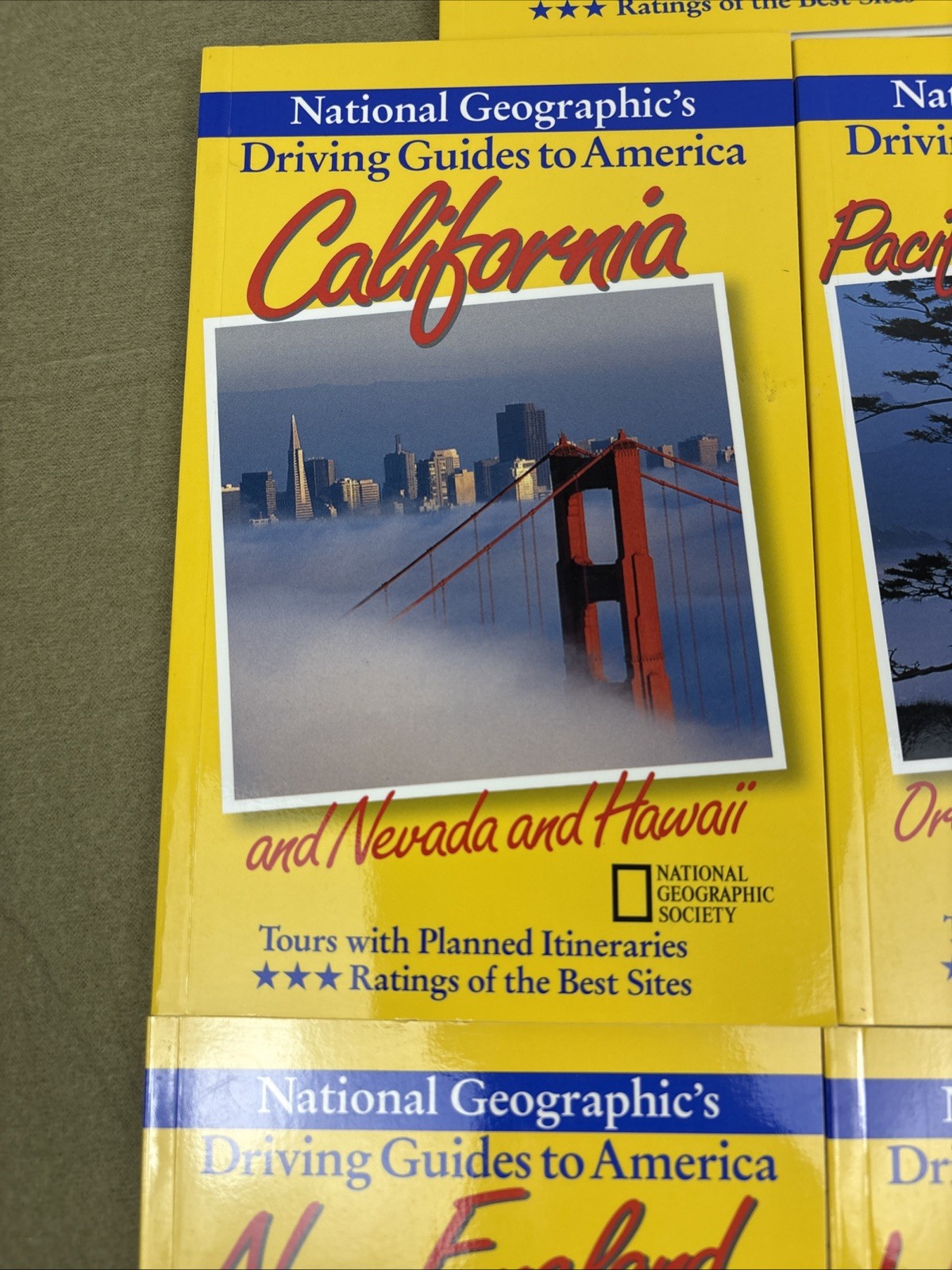 National Geographic Driving Guides to America 1997 Travel Book Lot of 8