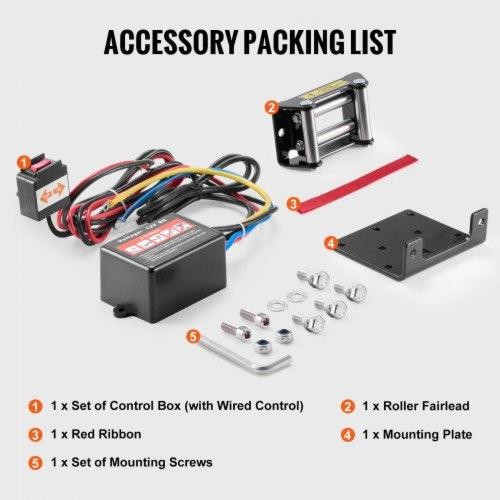 Electric Winch 3000 lb Line Pull Capacity 12V DC ATVUTV Winch with 316