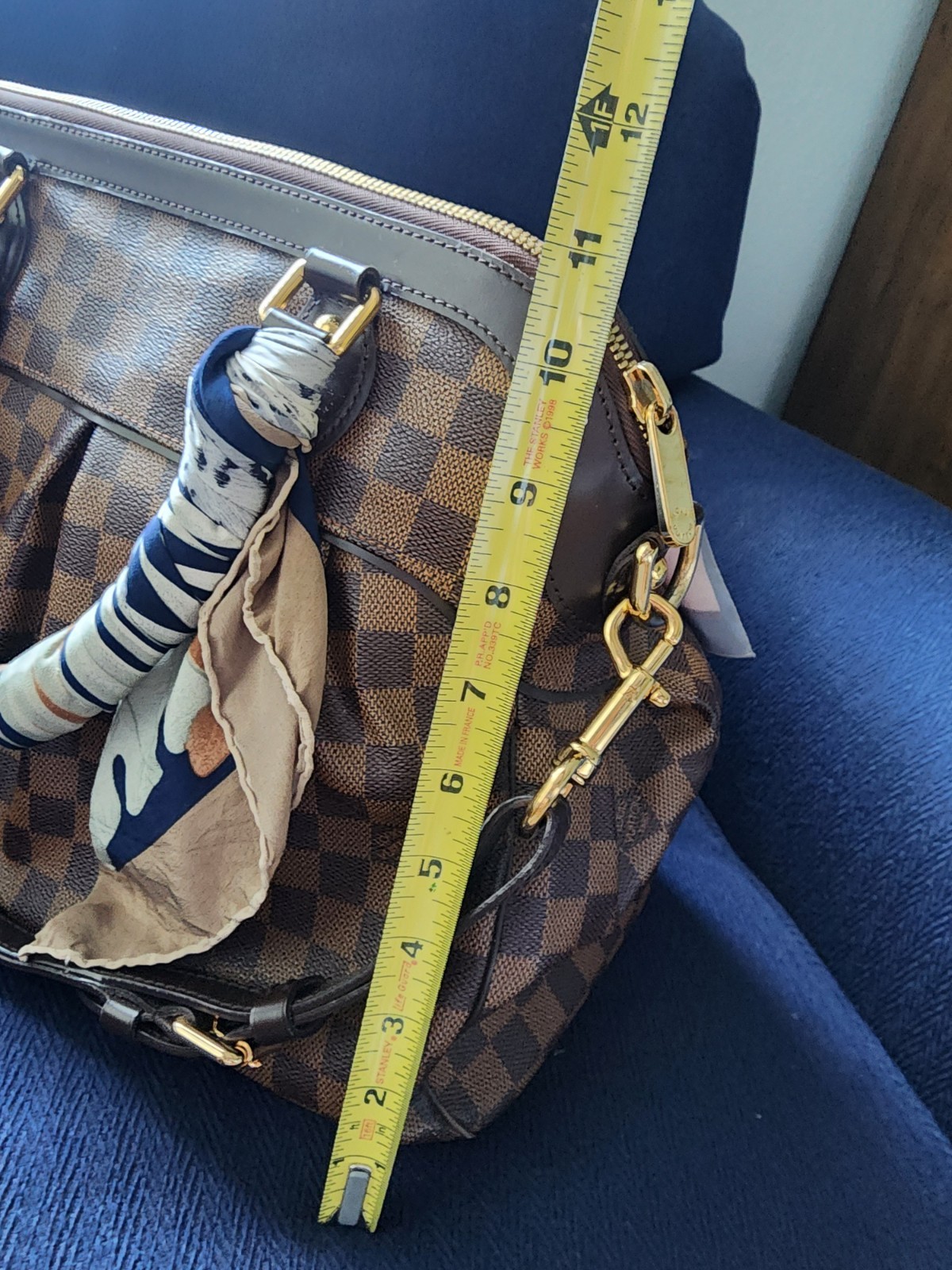Louis Vuitton Trevi GM Damier Ebene Satche/Top Handle Red Interior Beautiful