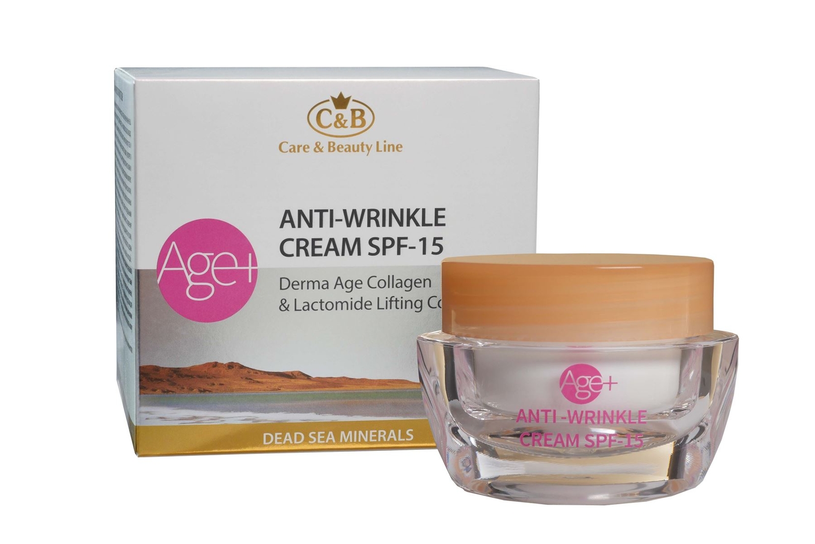 Dead Sea Minerals C&B Age+ Anti-Wrinkle Day Cream SPF-15 Derma Age Collagen