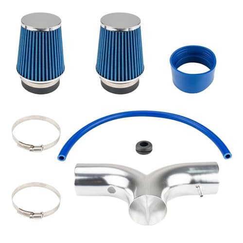 Cold Air Intake Kit with Filter Heat Shield for 2002-2007 R-a-m 1500 (Blue)