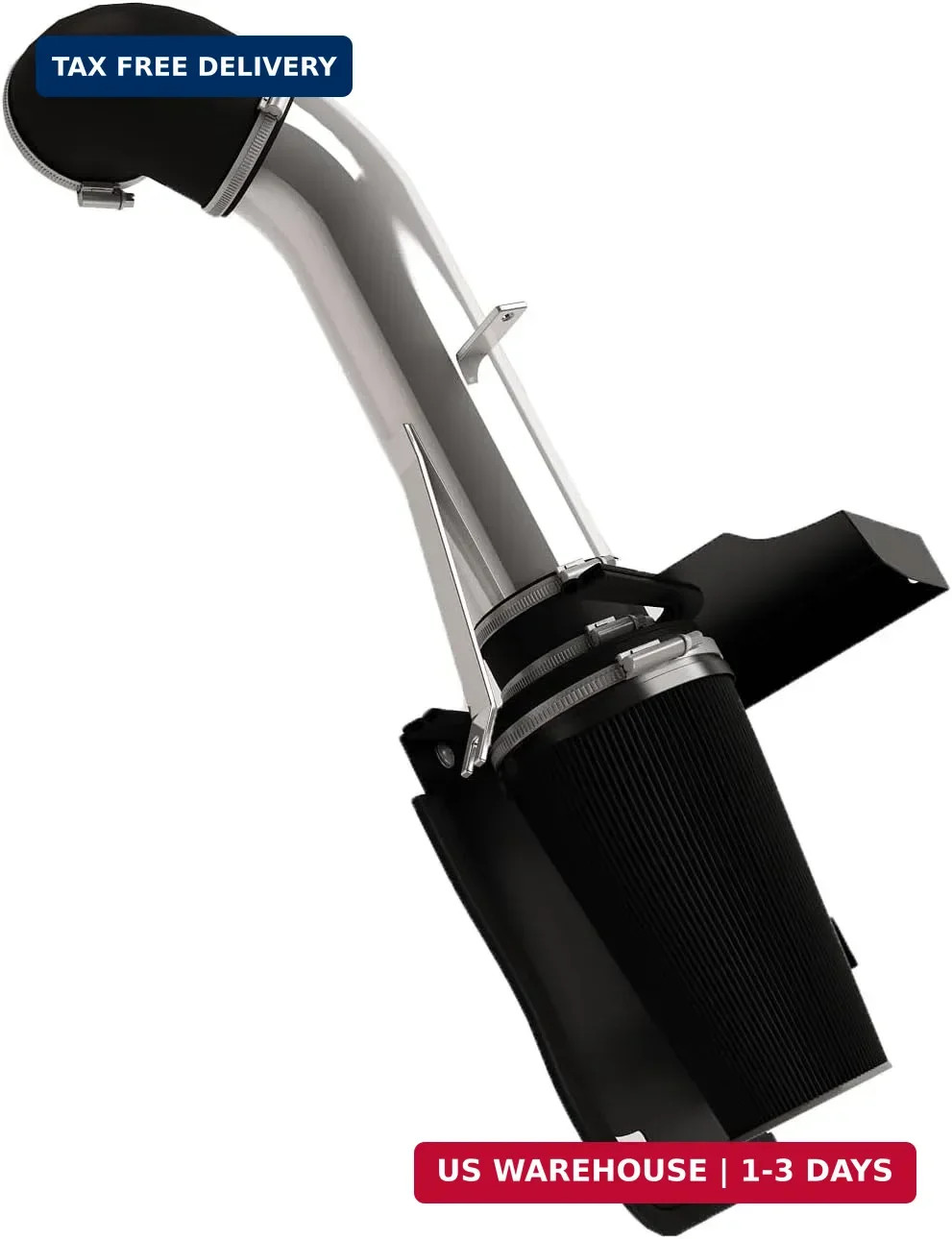 4” Cold Air Intake with Heat Shield Compatible with 1999-2006 GMC & Chevy V8 4.