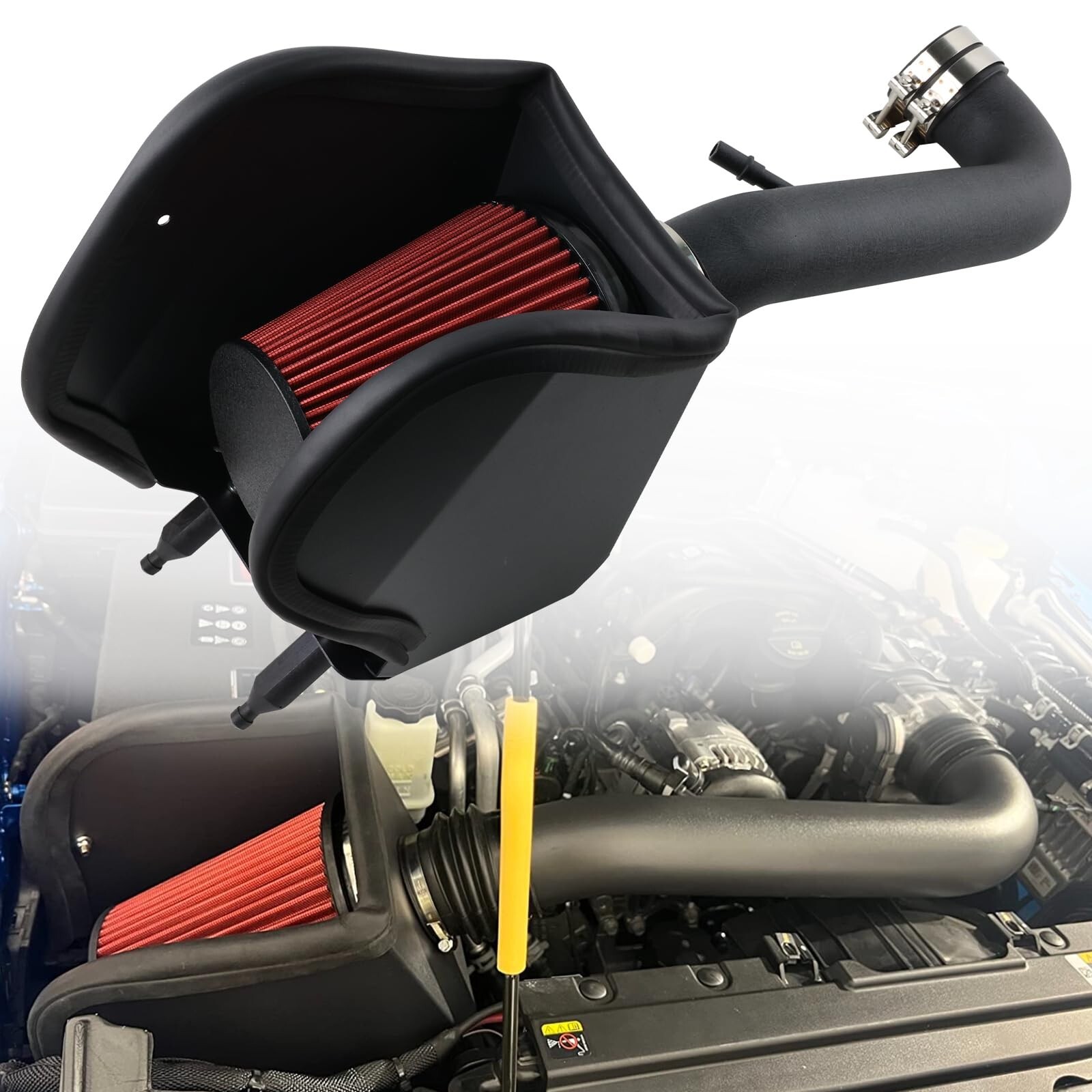 Cold Air Intake Kit with Heat Shield Compatible with 2018 2019 2020 2021 2022…
