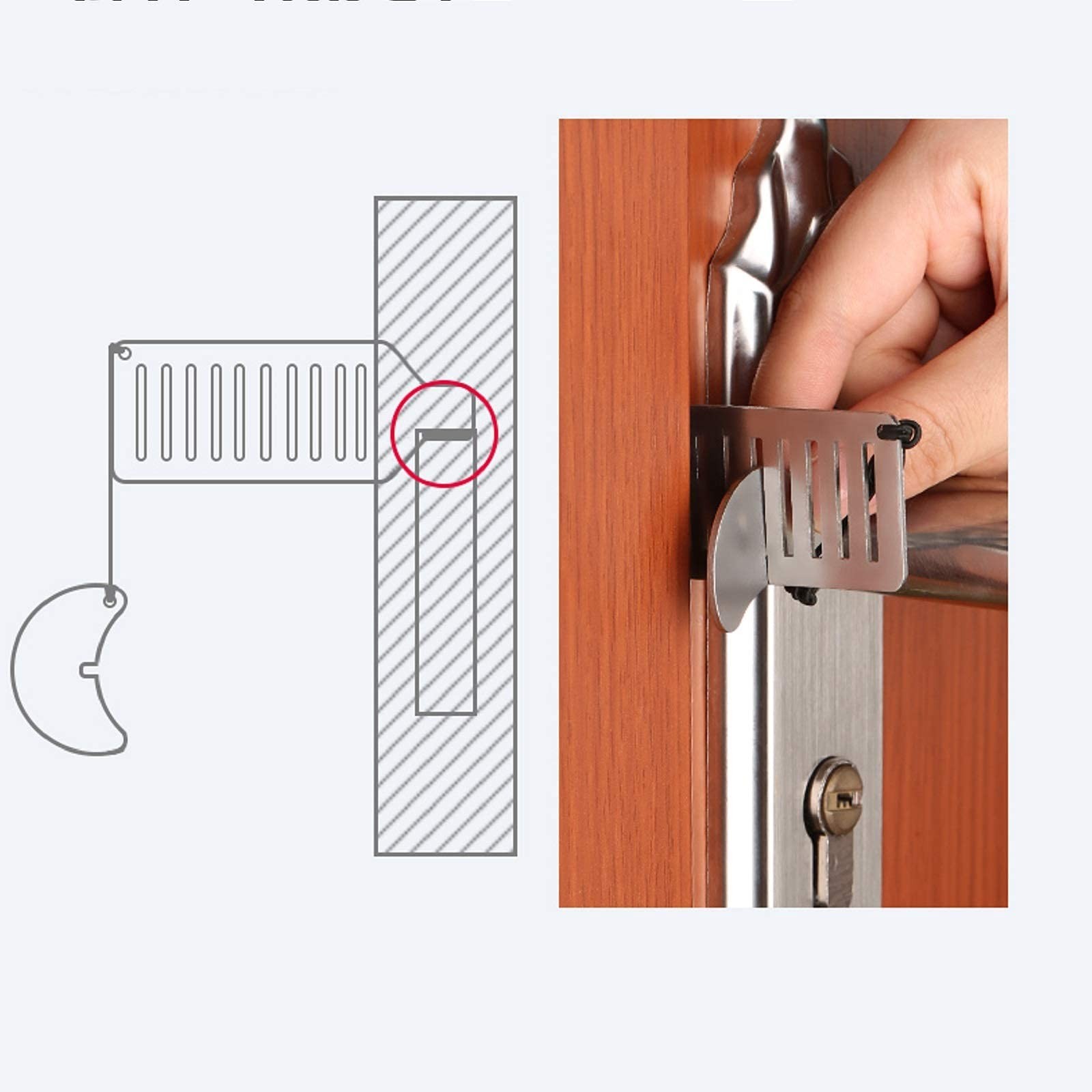 Portable Door Lock for Travel Improved Hotel Door Lock Apartment Security Dev…