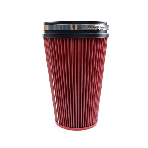 Fiber 6″ Cold Air Intake Filter () 260MM RED