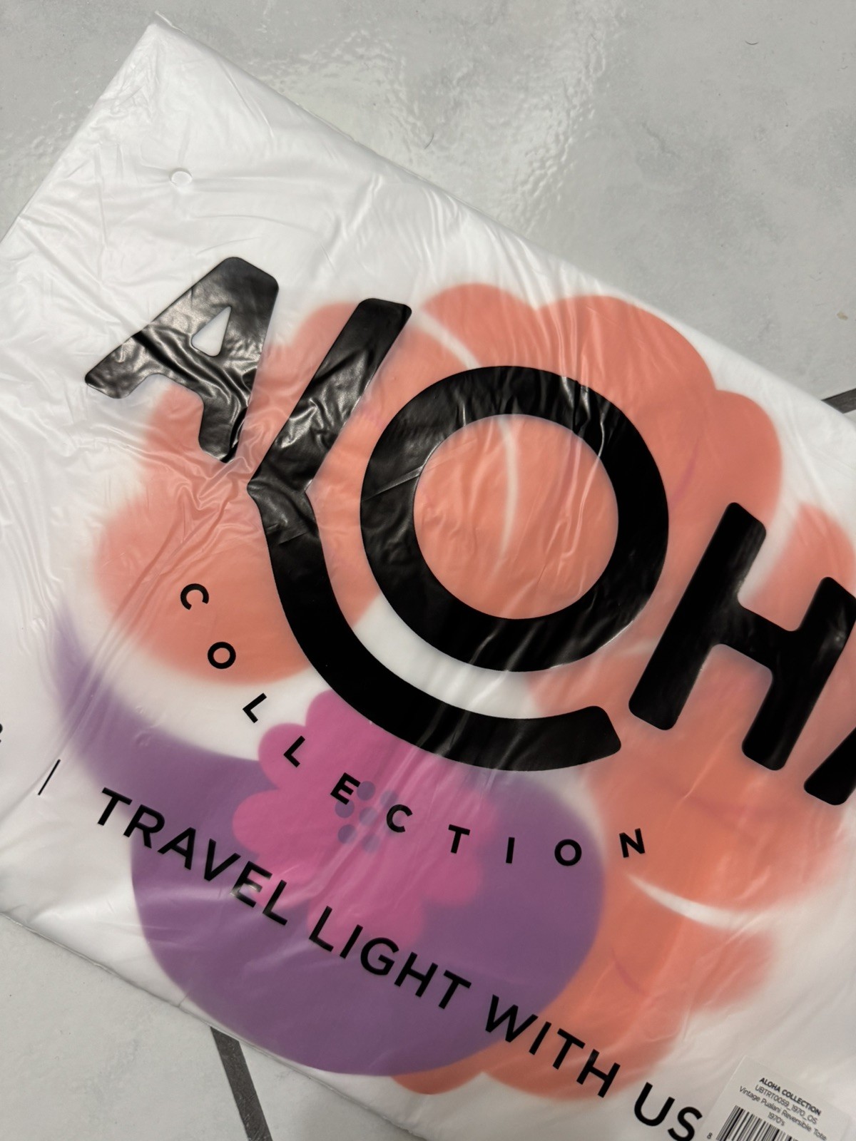 NWT Aloha Collection x Hawaiian Airlines Vintage Reversible Tote