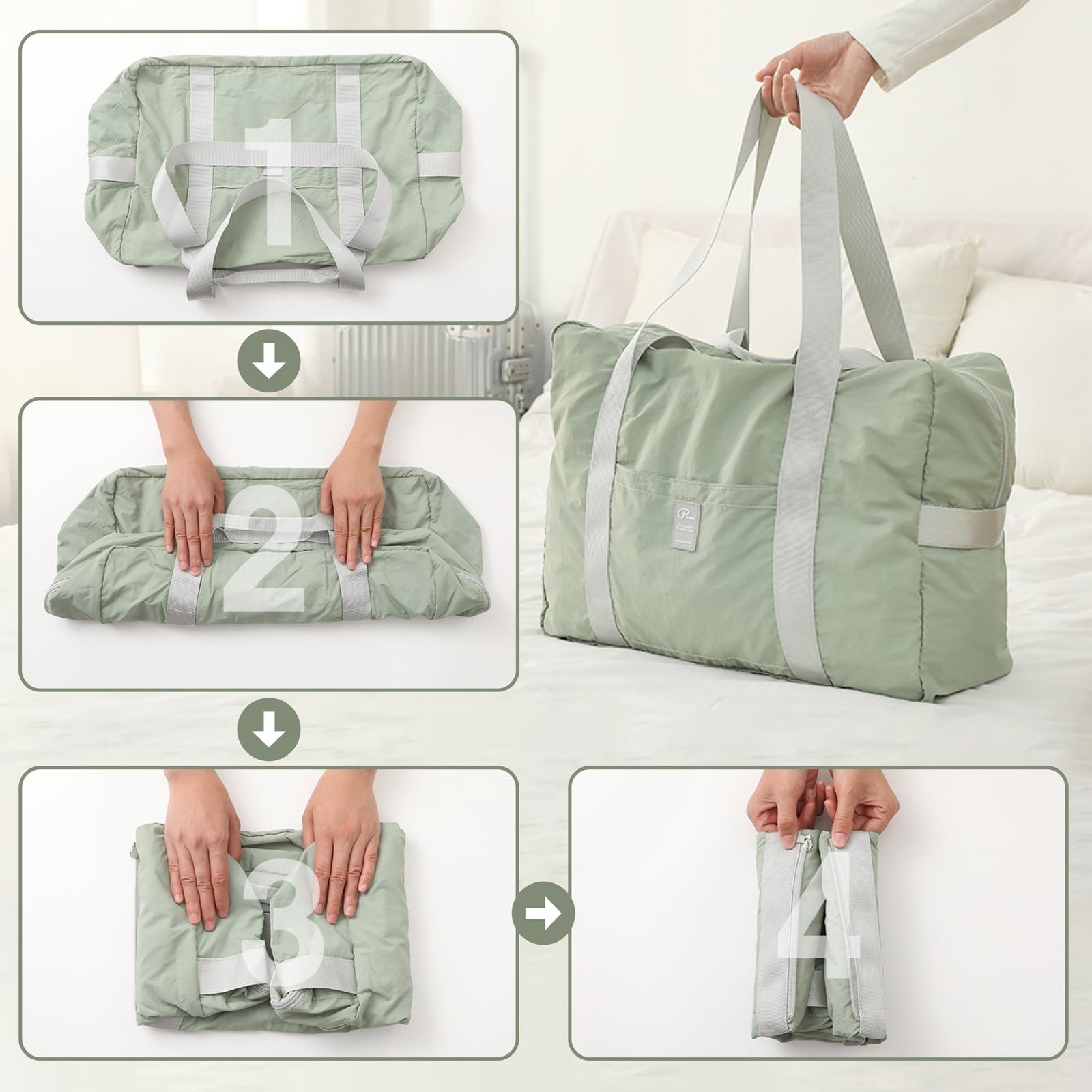 TRIWONDER Travel Duffel Sport Bag Waterproof Weekender Carry On Tote Hospital…