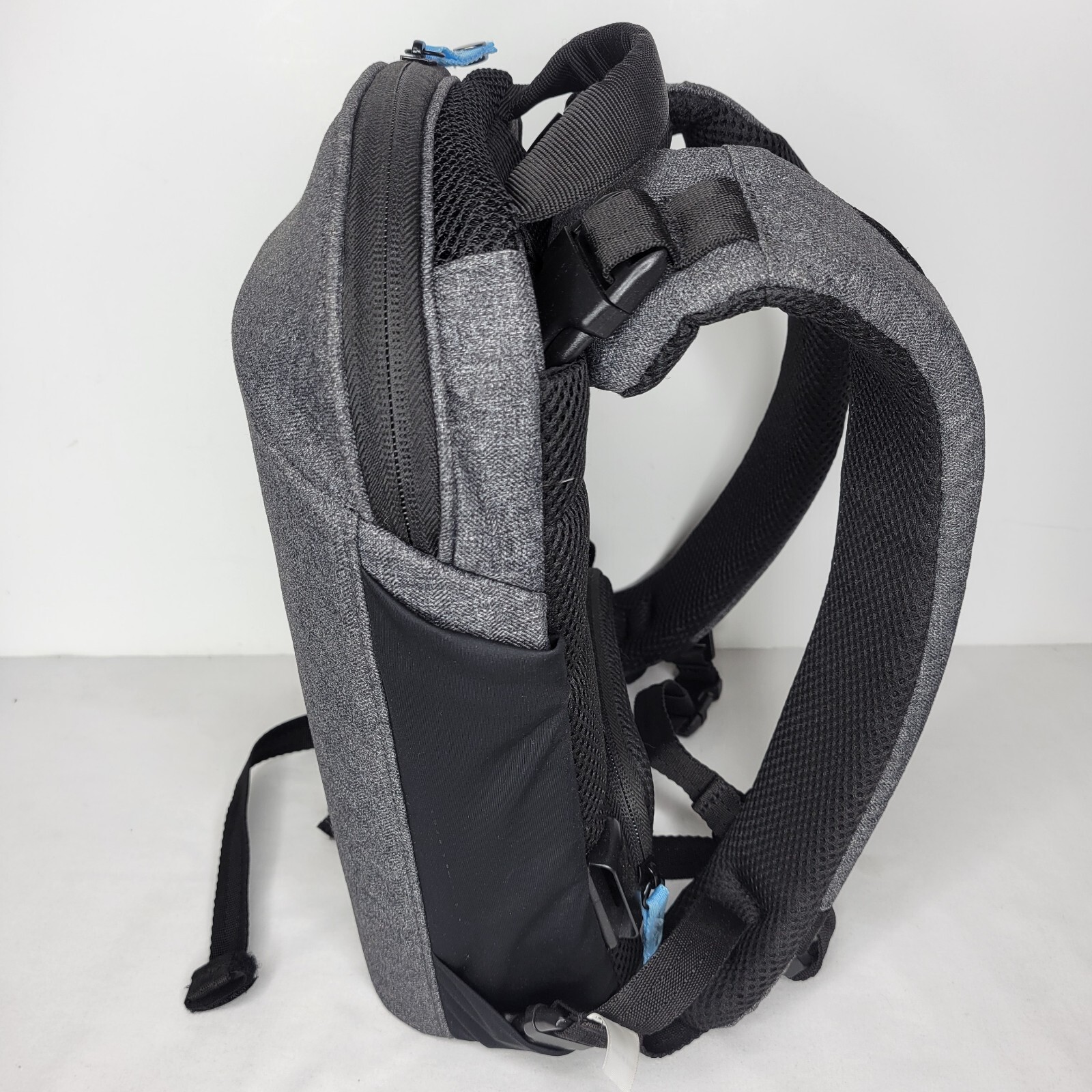 Medical Device Backpack Hard shell case Gray- Pockets, HD Padded Straps