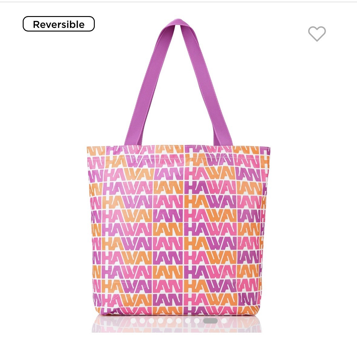 NWT Aloha Collection x Hawaiian Airlines Vintage Reversible Tote