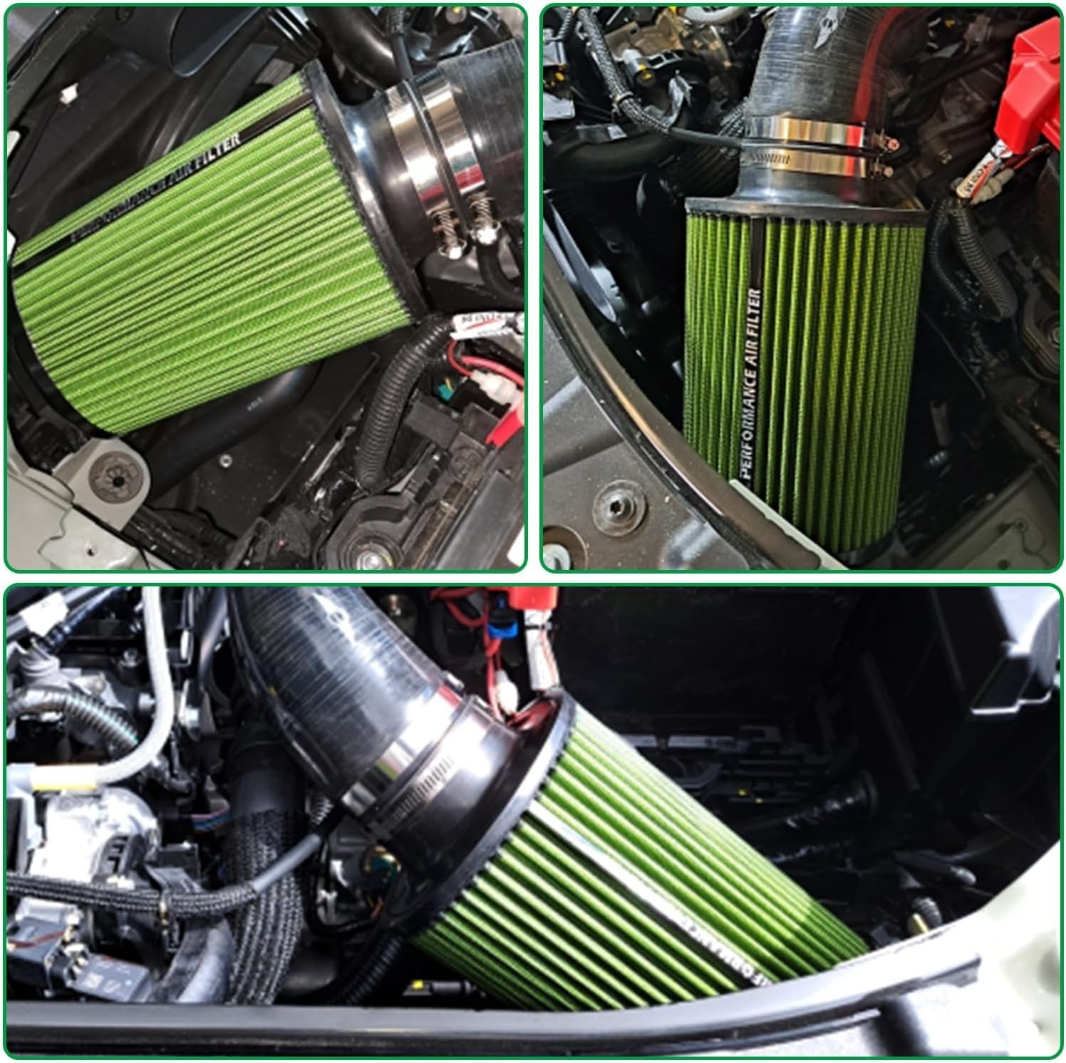 3 3.5 4 inch Cold Air Intake Filter 76mm 89mm 101mm Performance Con… Fast Ship