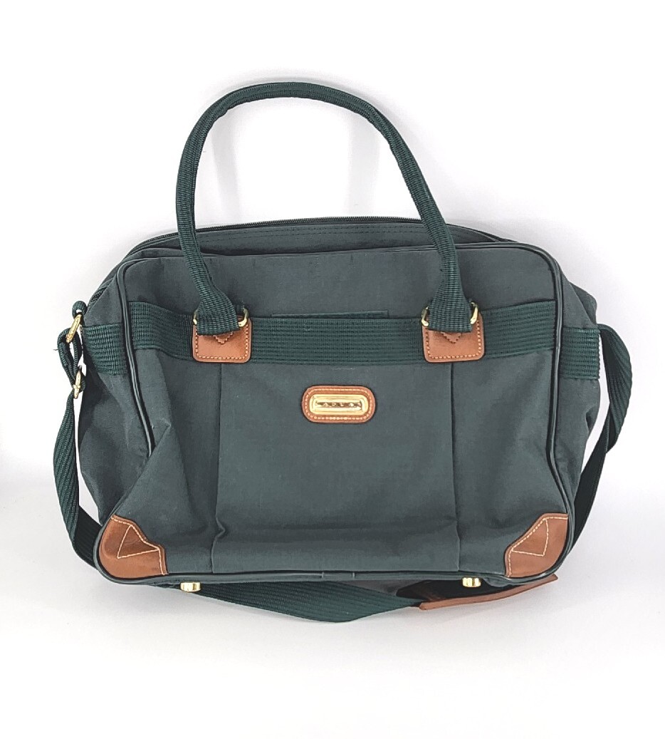Jaguar Canvas/ Travel / Messenger Bag Luggage With Shoulder Strap – Hunter Green