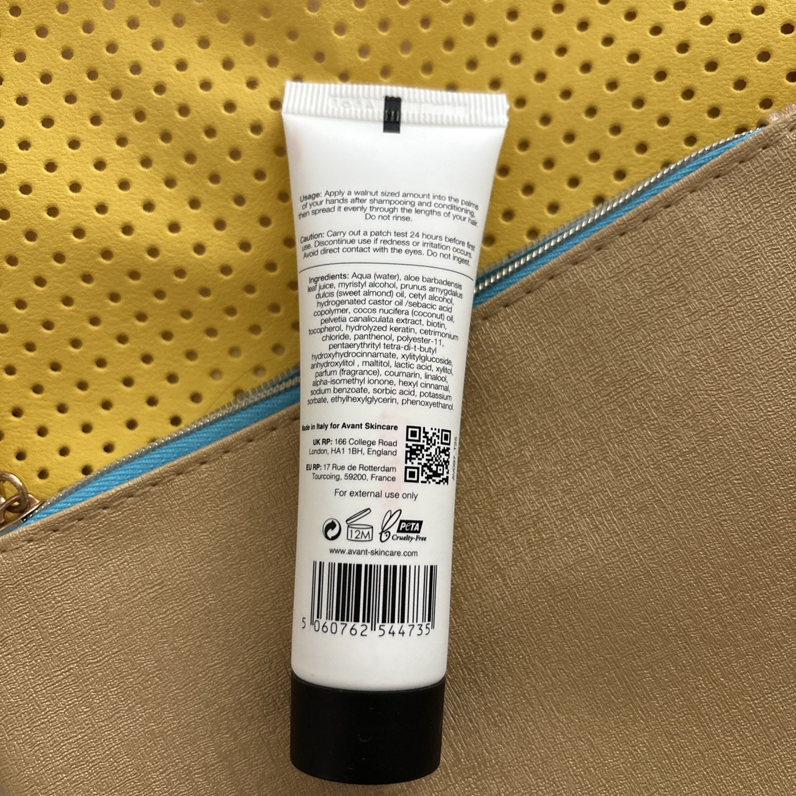 Avant Reconstructing Keratin Complex Ultra-shine hair cream travel 25ml New!