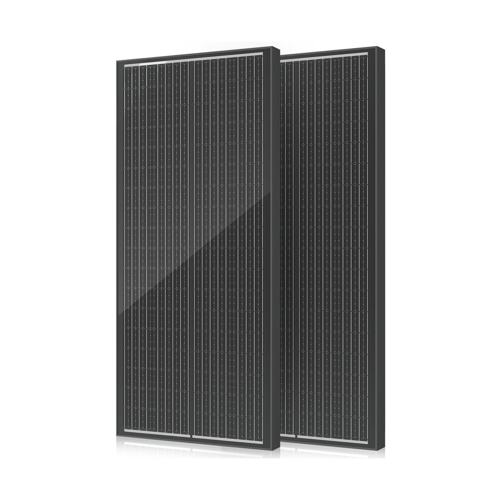 18BB 200W Solar Panel, 2Pcs N-Type 12V/24V 100 Watt Solar Panels, 25% High Ef…