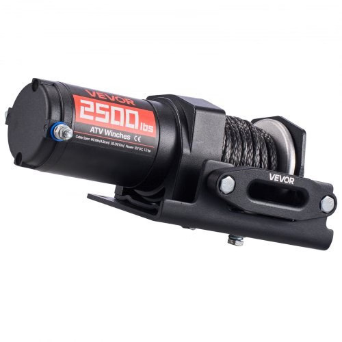 2500 lbs Electric Winch, 12V DC ATV/UTV Winch with ?&brvbar;0.19 in x 39.4 ft Sy