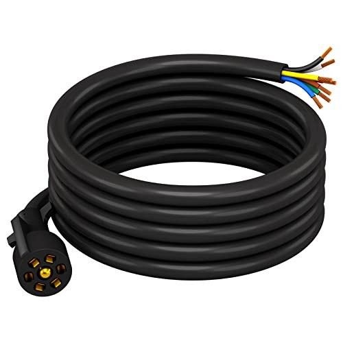 7 Pin Trailer Cord 8ft Heavy Duty Wiring