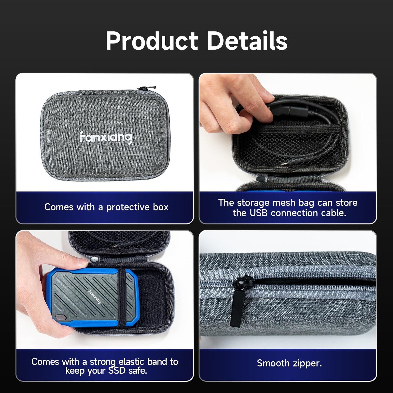 fanxiang Portable External SSD 1TB External Hard Drive, Up to 2000MB/s USB 3….