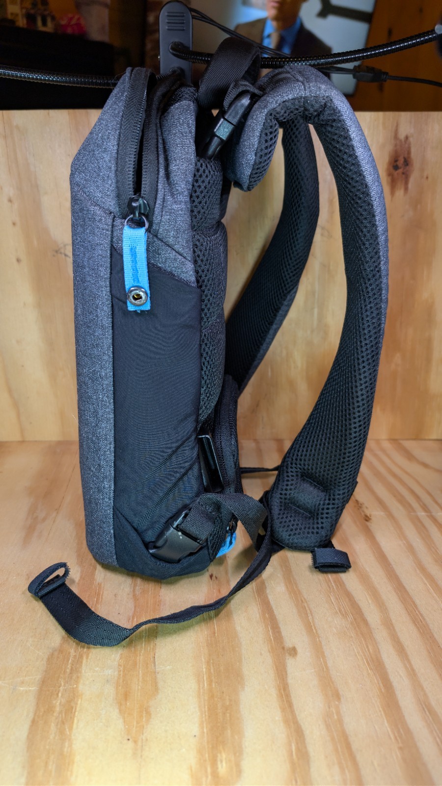 Medical Device Backpack Hard shell case Gray- Pockets, HD Padded Straps