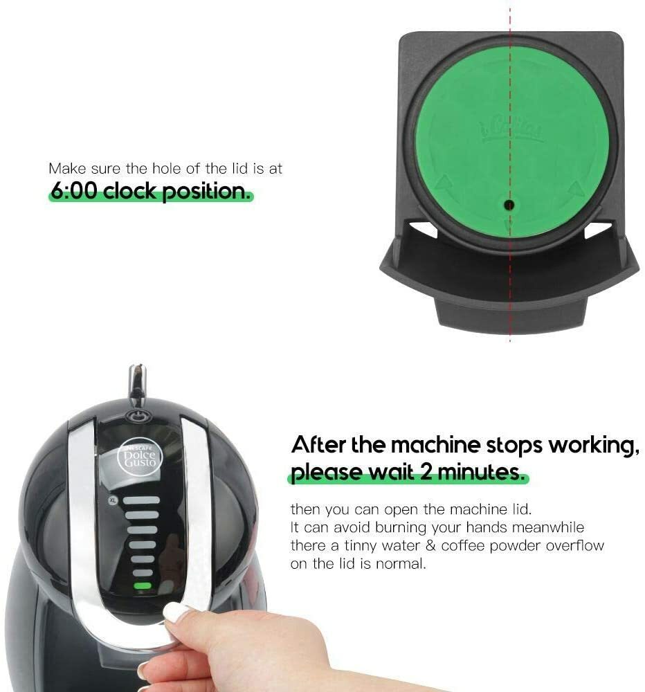 Reusable For Dolce Gusto Coffee Capsule Adapter Converter & Metal Coffee Pod Set