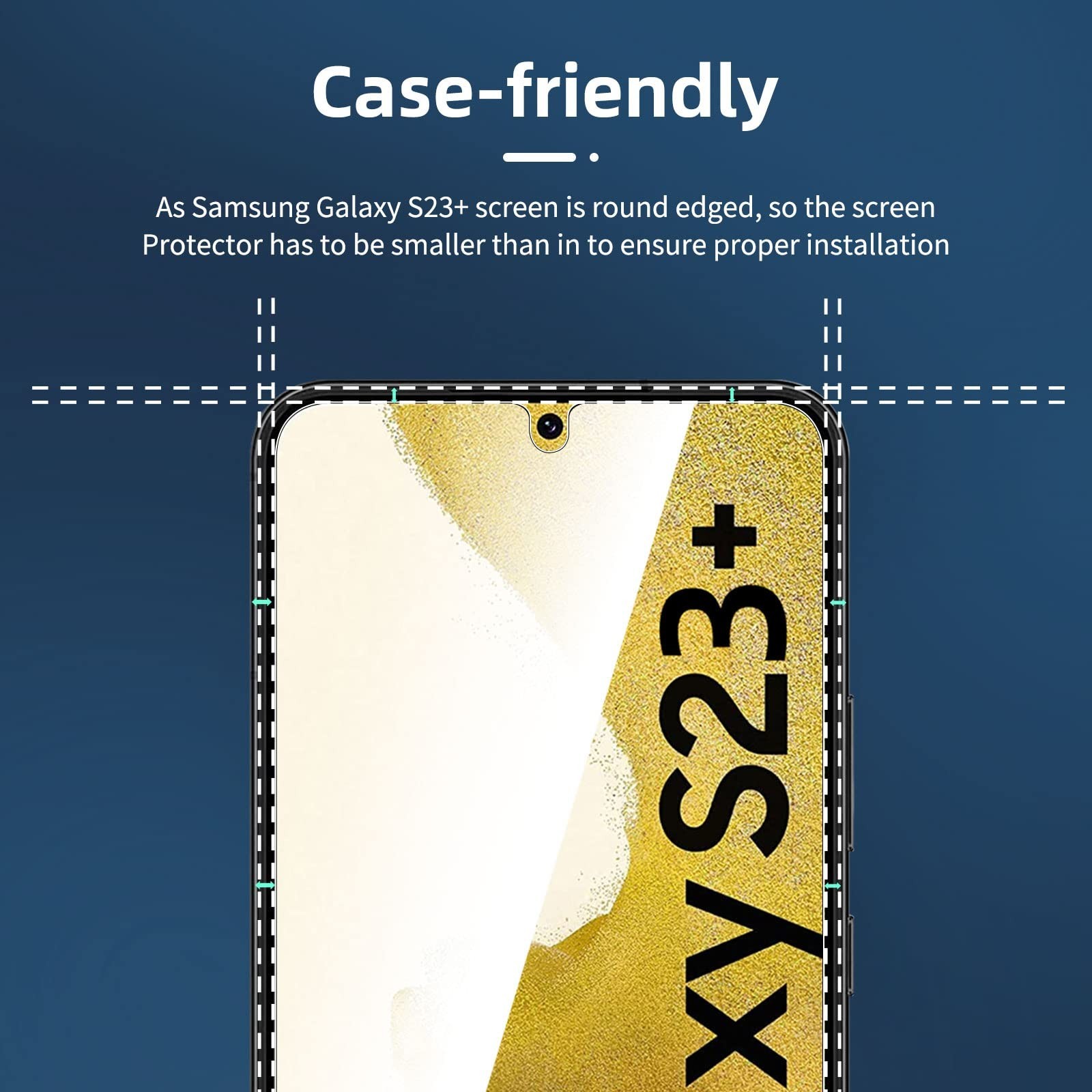 NEW’C 3 Pack Designed for Samsung Galaxy S23+ / S23 Plus 6,6 Inches Screen Pr…