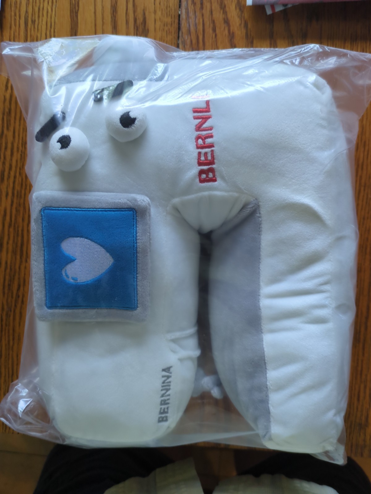 Bernina Branded Neck Travel Novelty Pillow New In Sealed Packaging Called Bernli