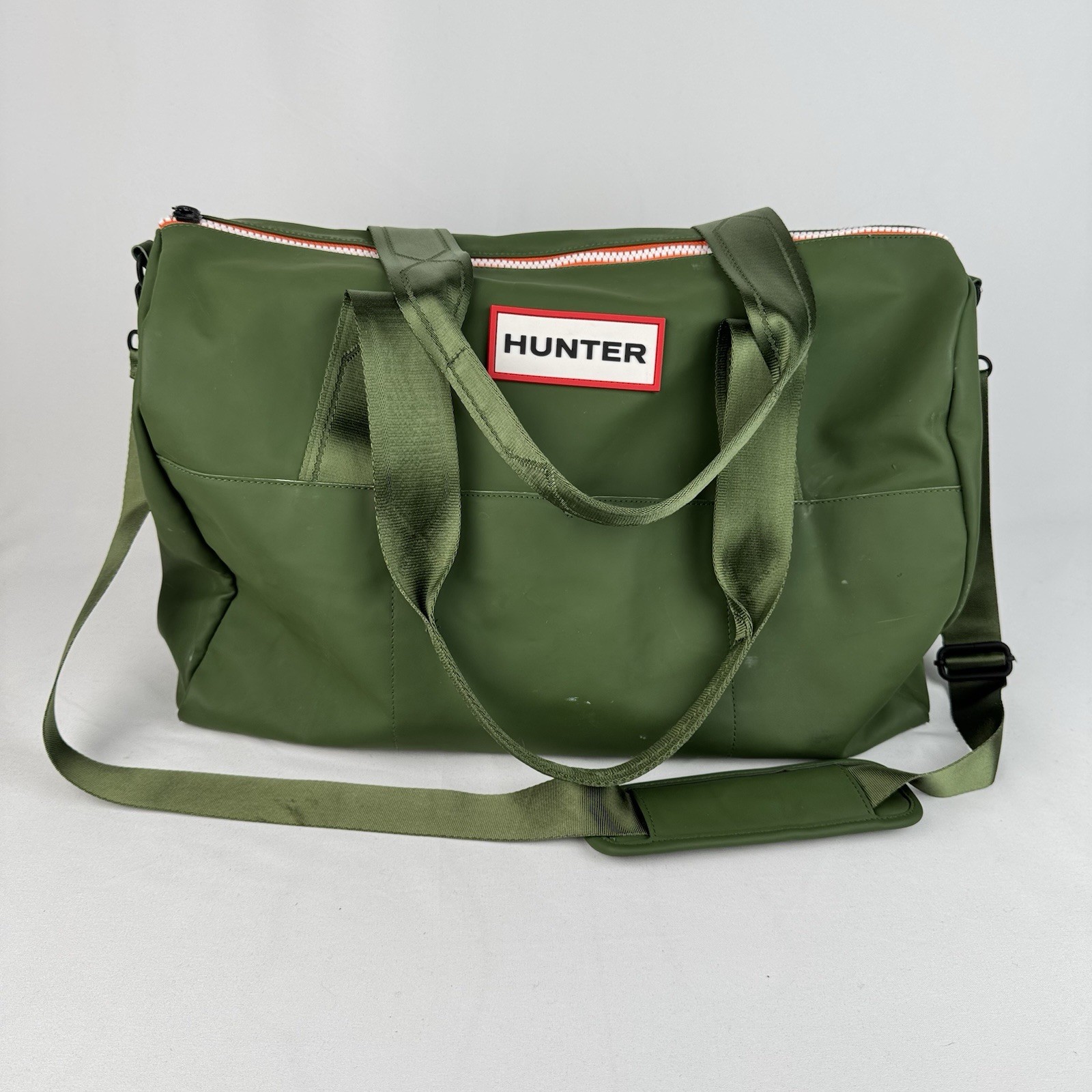 Hunter X Target Large Green Weekender Duffle Bag 20x14x10” Pockets PVC