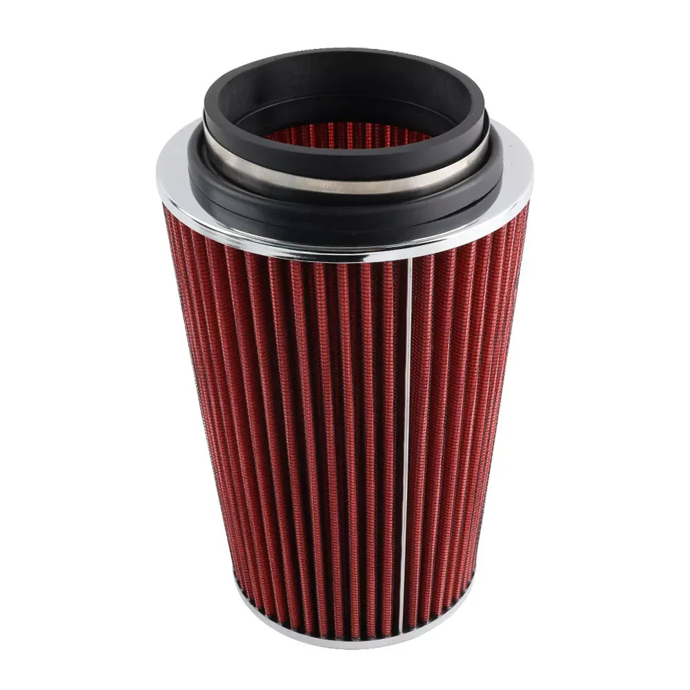 304 Aluminum Red Filter+Pipe+Heat Shield for Cold Air Intake & Filter Kit