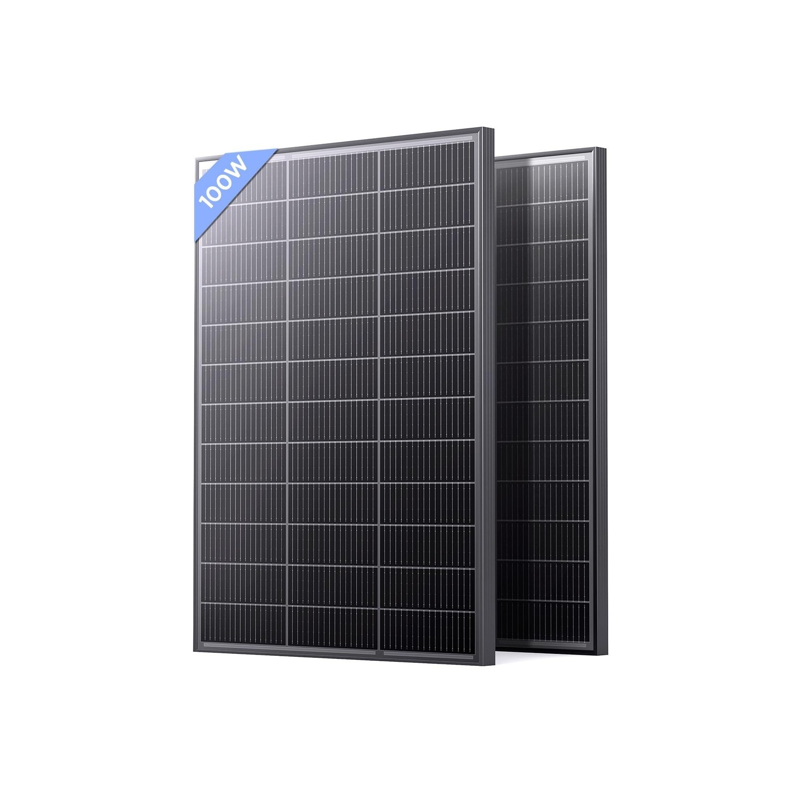 N-Type 16BB 200 Watt Solar Panel, 2Pcs Compact 12V 100W Solar Panel, 25% High…