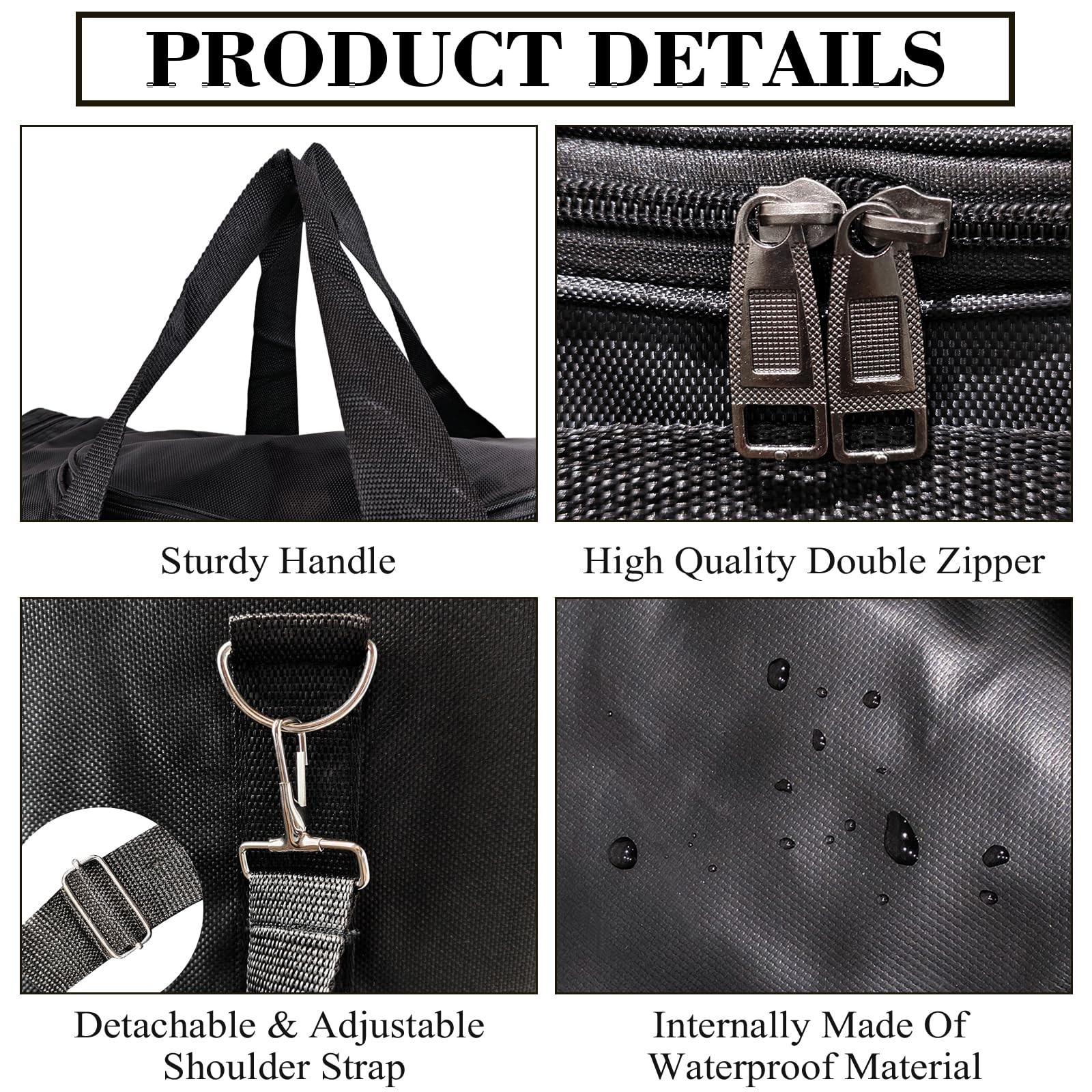 Duffel Bag for Men and Women Sports Gym Bag Adjustable Strap Carry on Large L…