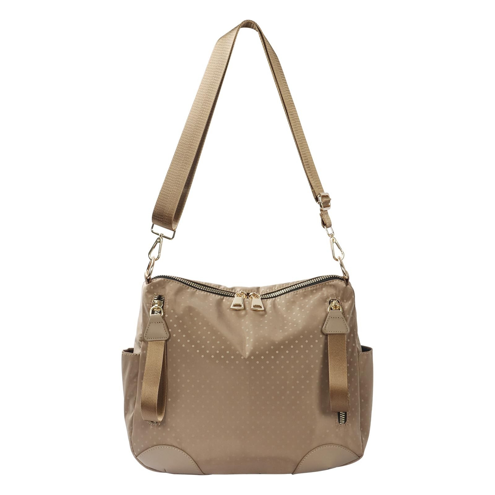 PAKFIEKS Women Nylon Crossbody Bag Hobo Tote Bag Large Capacity Anti-theft Li…