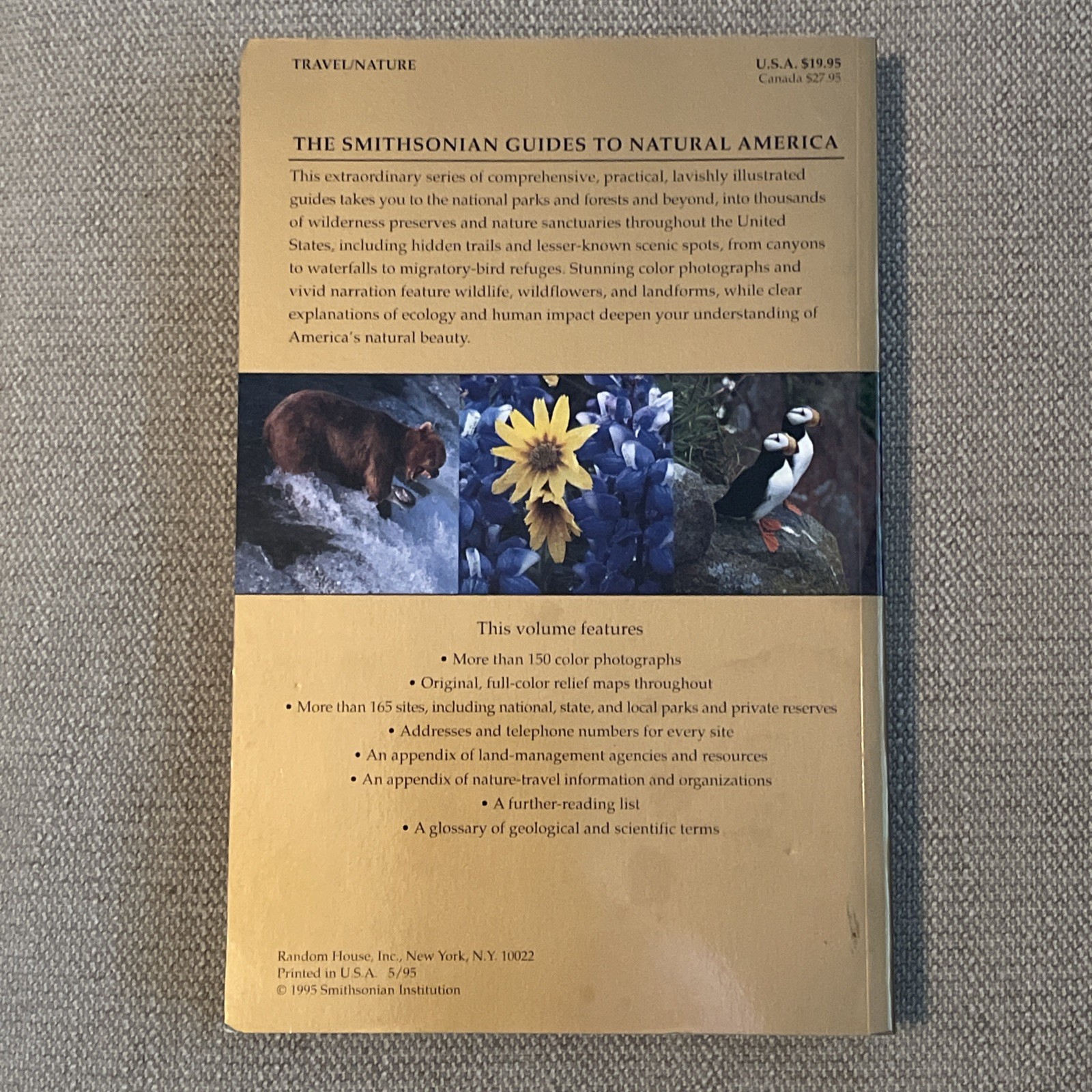The Smithsonian Guides to Natural America -Hawaii & Alaska (1995 Paperback)