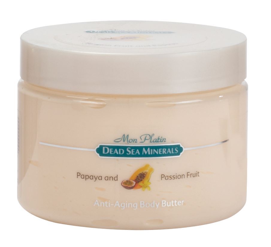 Dead Sea Minerals,Anti-Aging Body Butter Passion Fruit Papaya,10.2fl.oz/300ml